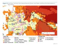 Fig 4 Land Use, Fire Hazard Severity Zones in Santa Rosa