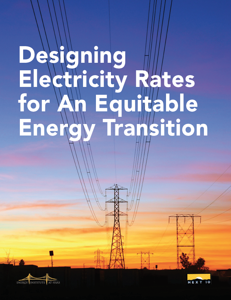 Designing Electricity Rates for An Equitable Energy Transition