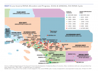 Map 5 Low-Income RHNA Housing Progress, Southern California (SCAG & SANDAG)